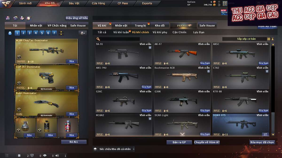 shop acc cf uy tin gia re